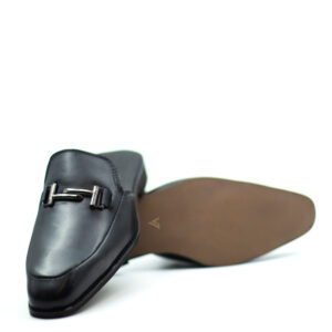 Black Leather Mule - VV - Image 3