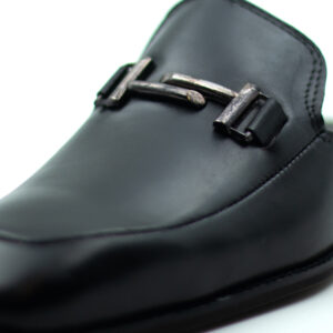 Black Leather Mule - VV - Image 2