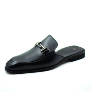 Black Leather Mule - VV - Image 4